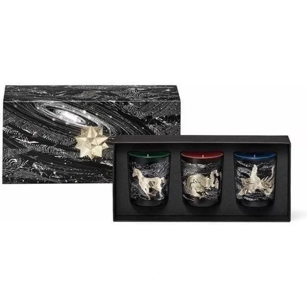 NEW RARE Diptyque 2017 Holiday Candle Set limited edition constellation candle